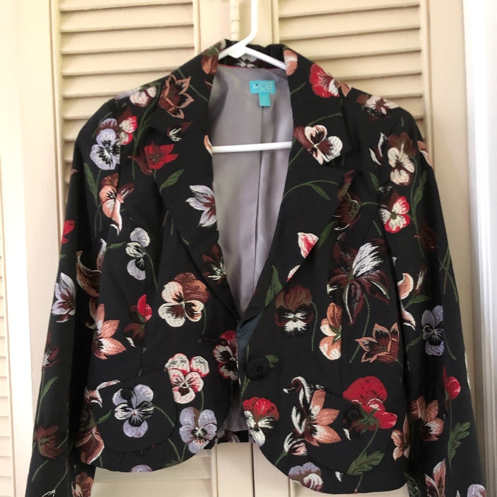 CE By Classiques Entier Floral fitted Jacket M